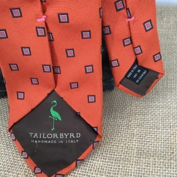 TailorByrd Men’s Silk Tie Made In Italy - Picture 6 of 6